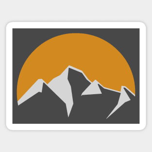 mountain sun Sticker